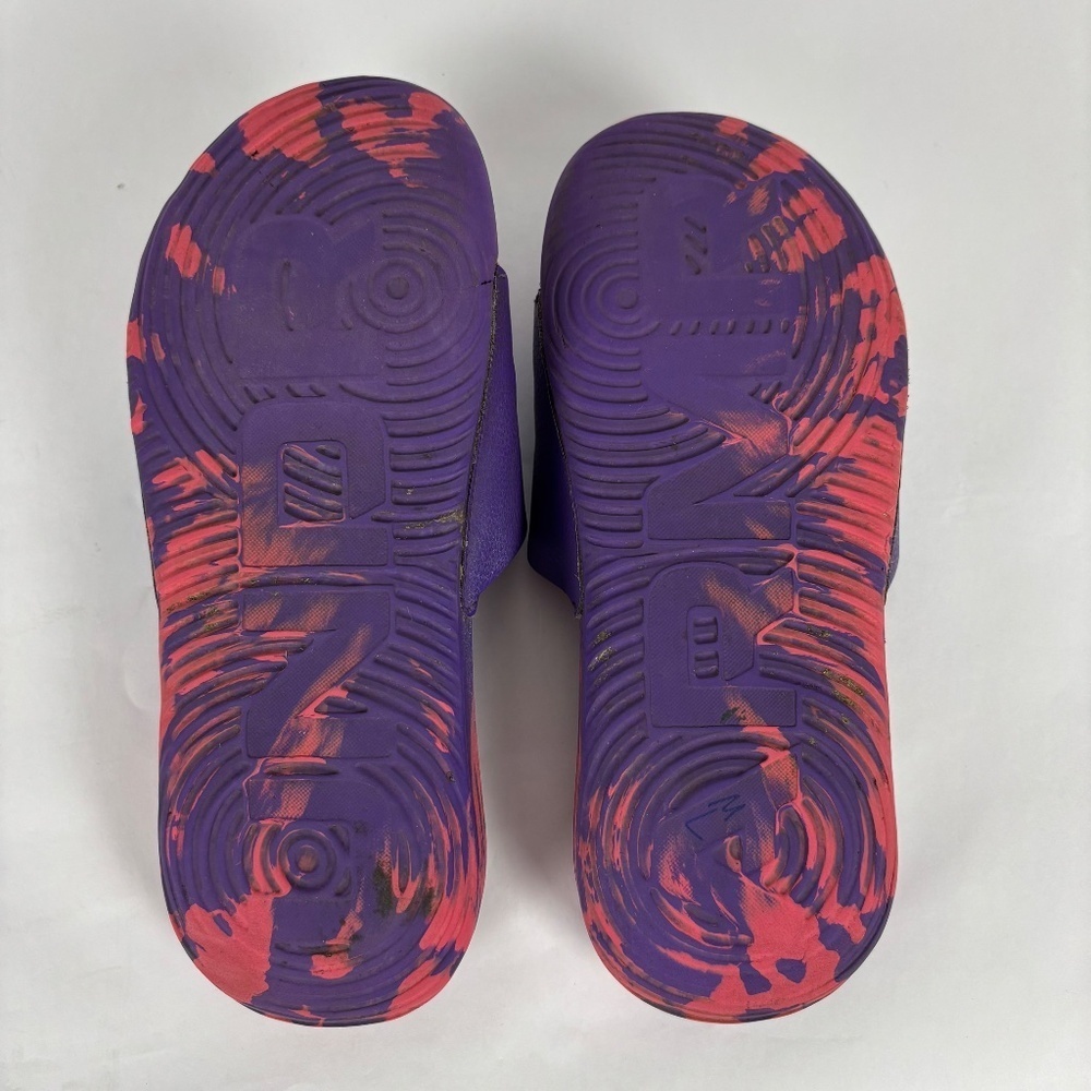 Under Armour size Y4 UA Graphic Logo Purple/Pink Slides/Sandals - Picture 9 of 10